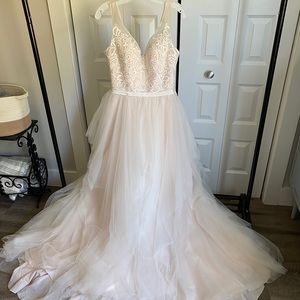 Blush wedding dress